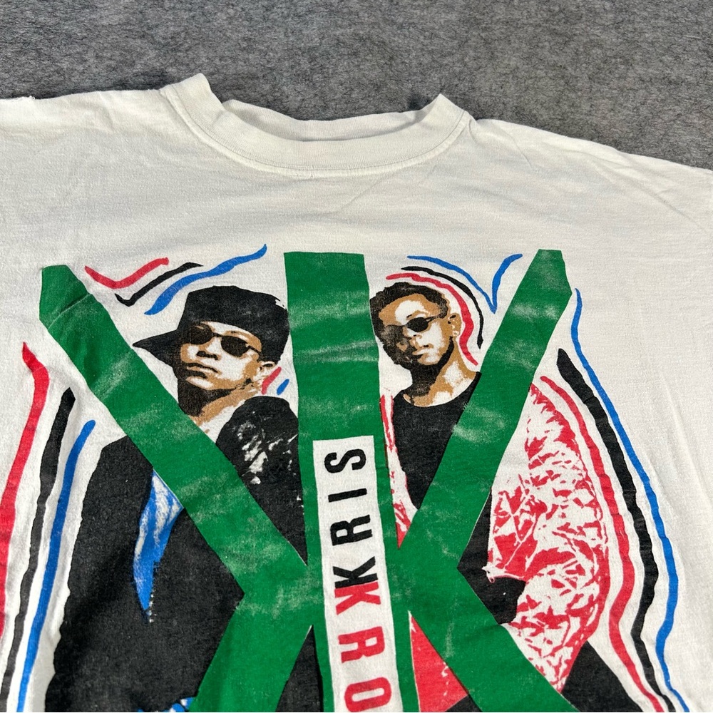 Vintage‎ Kris Kross Shirt Mens Large White 90s Rap Tee Single Stitch Rare Grail - Picture 2 of 10
